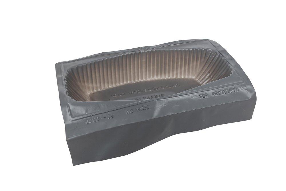 Benjamin Manufacturing Grey 60 X 30 X 16 OVAL Bath Protector 