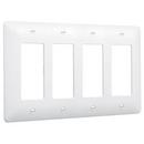 4-Gang Wall Plate in White