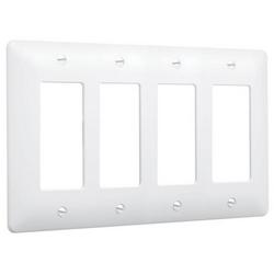 4-Gang Wall Plate in White