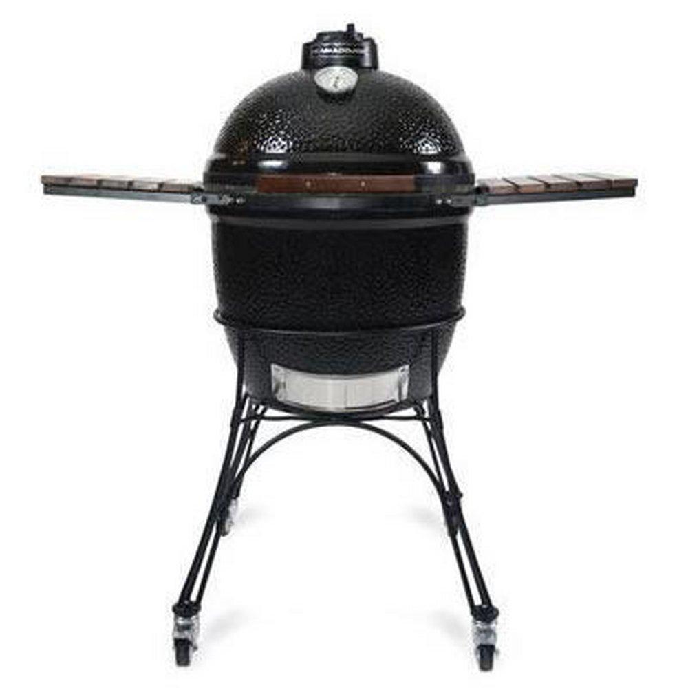 Kamado Joe Black Charcoal Freestanding Grill with Cart and Accessory 