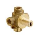 DXV Rough Brass 1.5 gpm 3-Way In-Wall Diverter Rough-In Valve in Rough Brass 