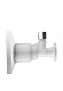 1/2 x 3/8 in. MIPT x OD Tube Pull Angle Supply Stop Valve in White