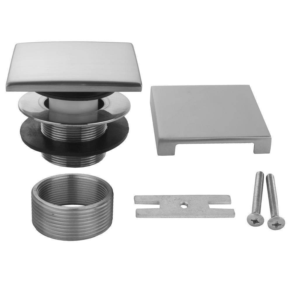 Jaclo Industries Polished Nickel 2-3/8 in. Brass Toe-Tap Drain 