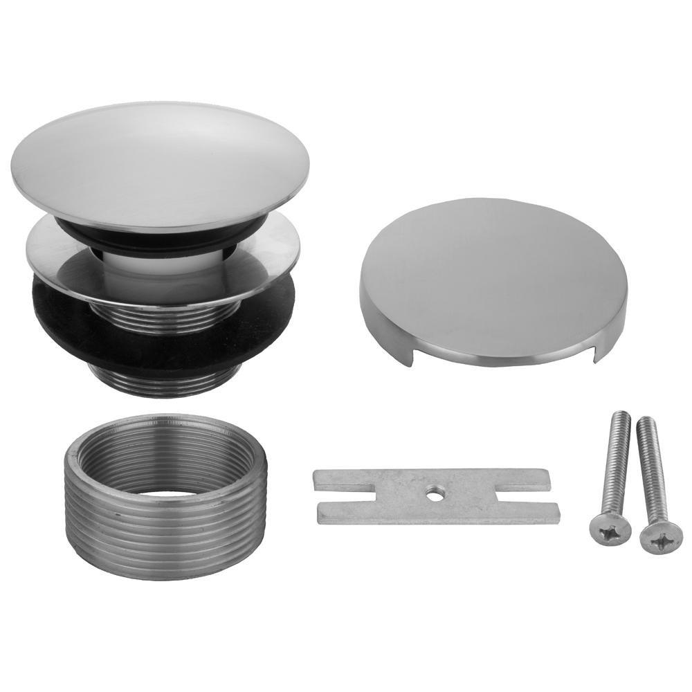 Jaclo Industries Matte Black 2-1/16 in. Brass Toe-Tap Drain 