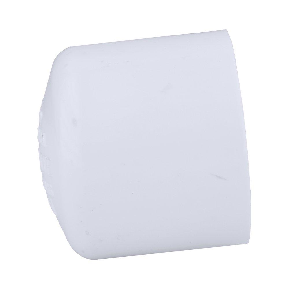 White PVC Schedule 40 Cap 