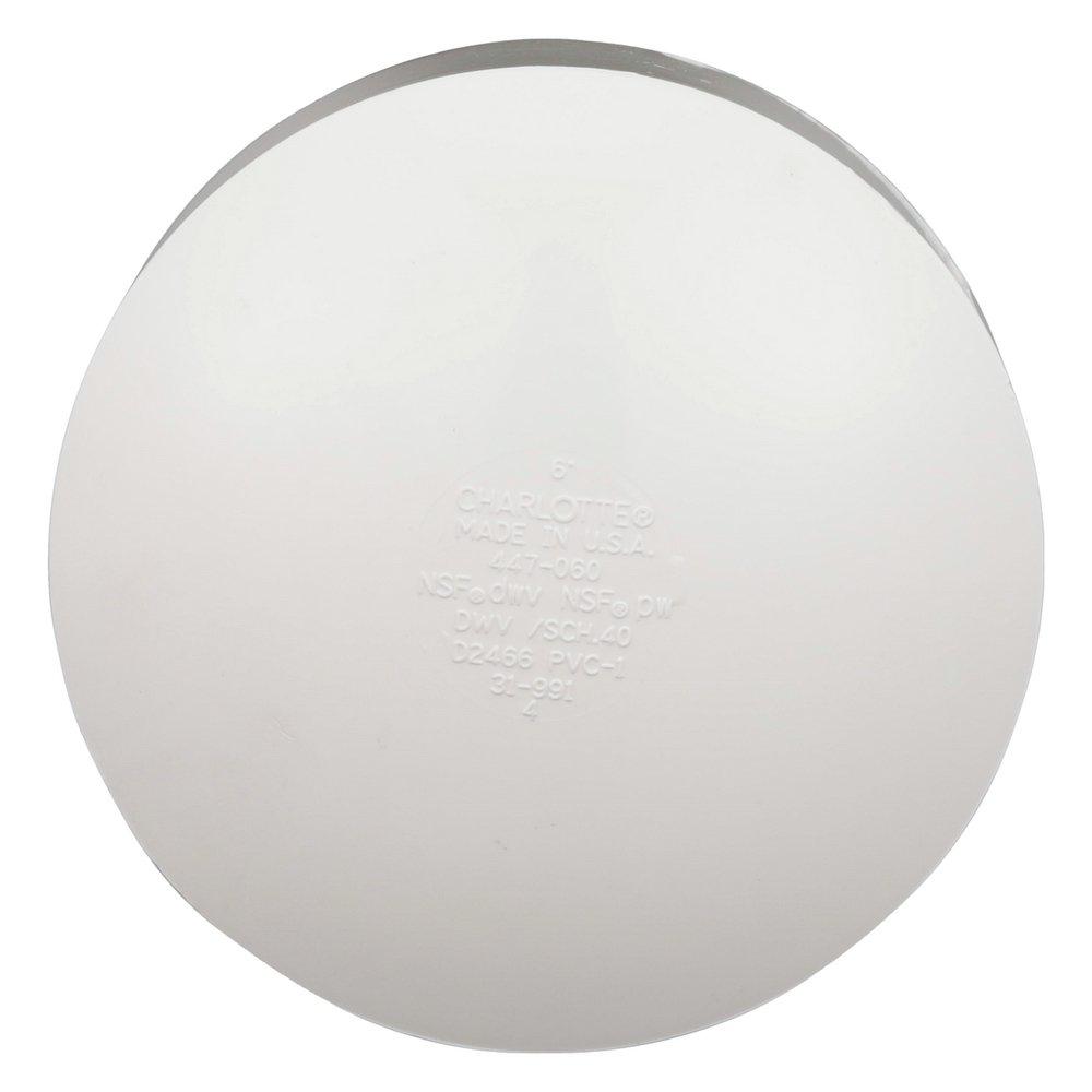 White PVC Schedule 40 Cap 