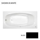 72 x 36 in. 8-Jet Acrylic Oval in Rectangle Drop-In or Skirted Air Bathtub with Right Drain and J2 Basic Control in Black