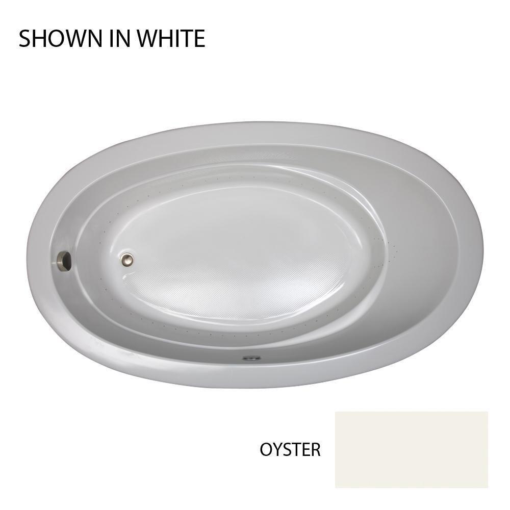 JACUZZI&reg; Oyster 72 x 42 in. Air Bath Drop-In Bathtub with End Drain 