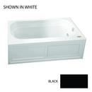 60 x 30 in. Acrylic Rectangle Skirted Air Bathtub with Right Drain and J2 Basic Control in Black