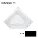 60 x 60 in. Acrylic Corner Drop-In or Skirted Air Bathtub with Center Drain and J2 Basic Control in Black