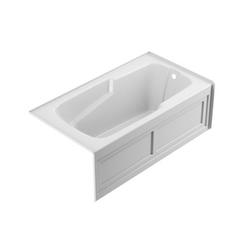 60 x 32 in. Air Bath Alcove Bathtub with Right Drain in White