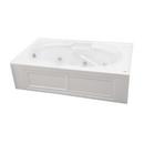 72 x 42 in. Acrylic Rectangle Skirted Bathtub with Left Drain in White