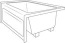 JACUZZI&reg; White 60 x 36 in. Soaker Alcove Bathtub Left Drain 