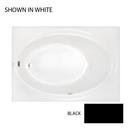 60 x 42 in. Acrylic Rectangle Skirted Air Bathtub with Right Drain and J2 Basic Control in Black