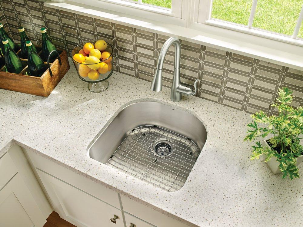 Moen Satin Stainless 16-17/50 in. Bottom Sink Grid 