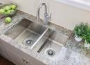 Moen Brushed Stainless Steel 29 x 18 in. No Hole Stainless Steel Double Bowl Undermount Kitchen Sink 