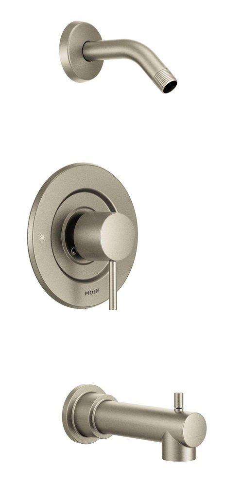 Moen Brushed Nickel Single Handle Bathtub & Shower Faucet (Trim Only) 