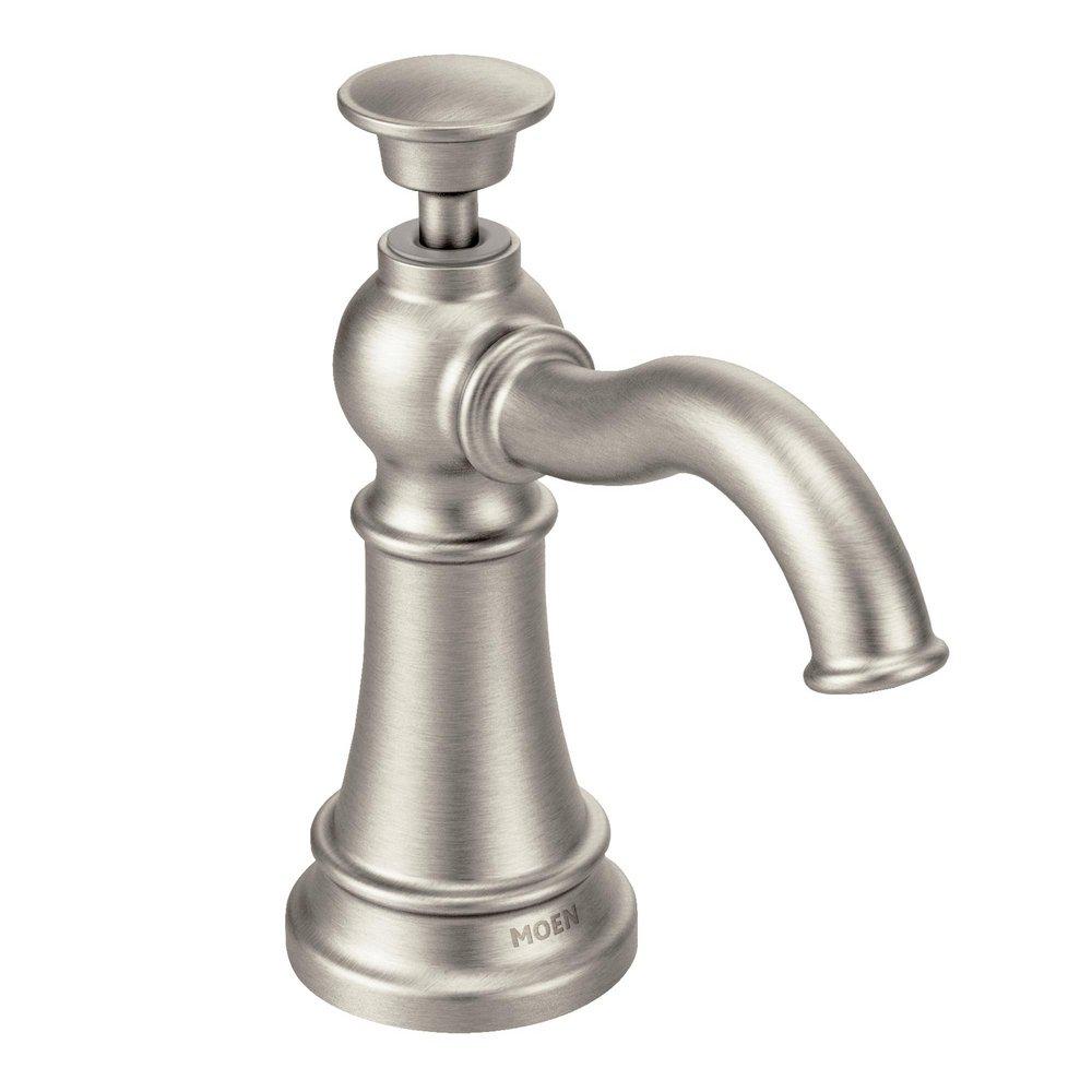 Moen SpotShield&reg; Stainless 18 oz. Deck Mount Metal Soap and Lotion Dispenser 