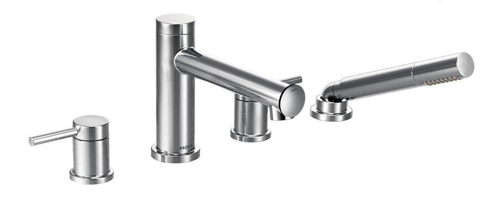 Moen Polished Chrome Two Handle Roman Tub Faucet Trim Only 