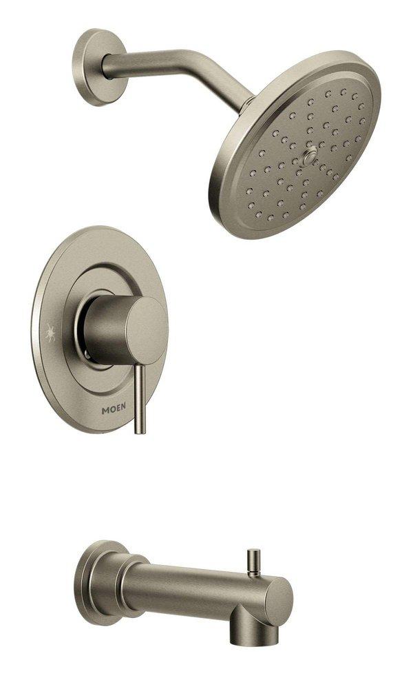 Moen Brushed Nickel Single Handle Single Function Bathtub & Shower Faucet (Trim Only) 
