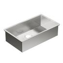 Moen Brushed Stainless Steel 31 x 18 in. No-Hole Stainless Steel Single Bowl Undermount Kitchen Sink 