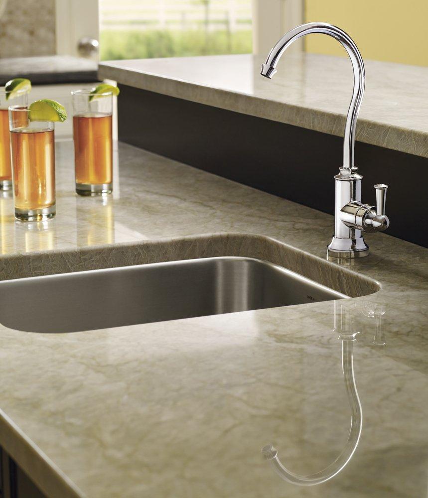 Moen Chrome Single Handle Lever Handle Water Filter Faucet 