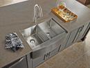 Moen Brushed Stainless Steel 30 x 21 in. No Hole Stainless Steel Double Bowl Undermount Kitchen Sink 