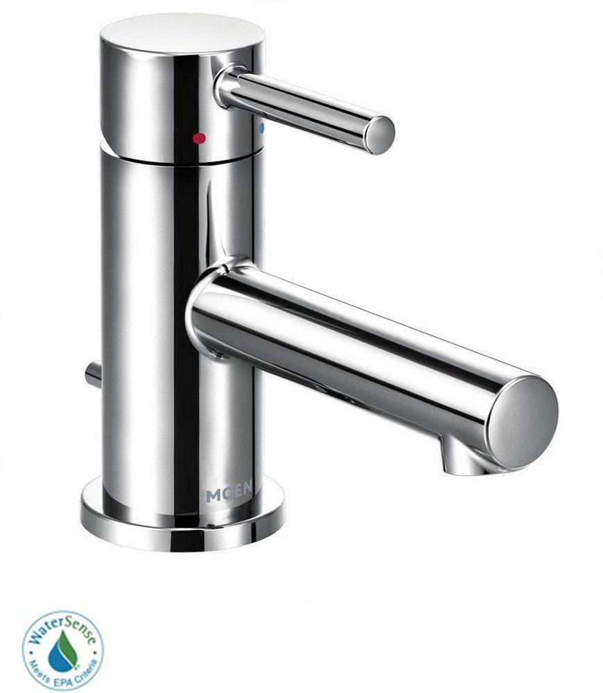 Moen Chrome Single Handle Monoblock Bathroom Sink Faucet Lever Handle 