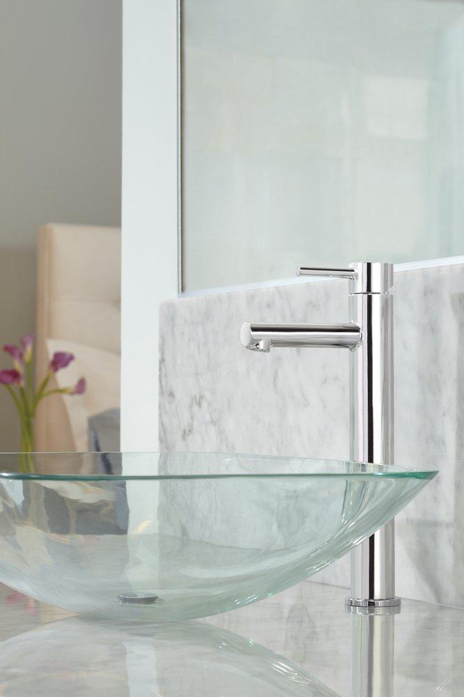 Moen Chrome Single Handle Vessel Filler Bathroom Sink Faucet 