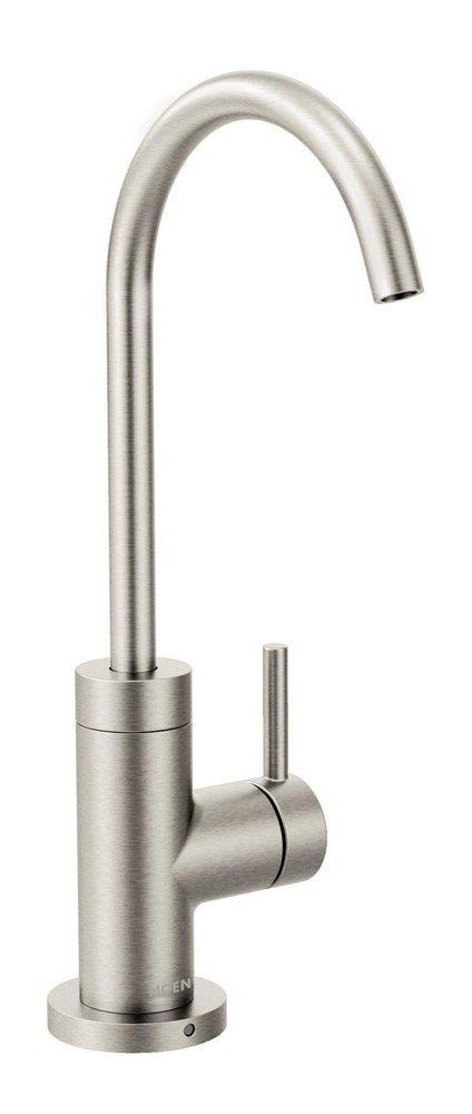 Moen Spot Resist Stainless 1.5 gpm 1 Hole Deck Mount Beverage Faucet with Single Lever Handle 