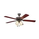 52 in. 5-Blade Ceiling Fan in Satin Natural Bronze