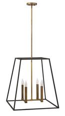 Hinkley Bronze 24-1/2 in. 4-Light Candelabra E-12 Base Pendant 