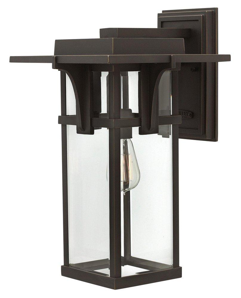 Hinkley Oil Rubbed Bronze 100W Medium E-26 Base Wall Lantern 