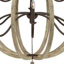 Fredrick Ramond Iron Rust 60W 12-Light Candelabra E-12 Base Chandelier 