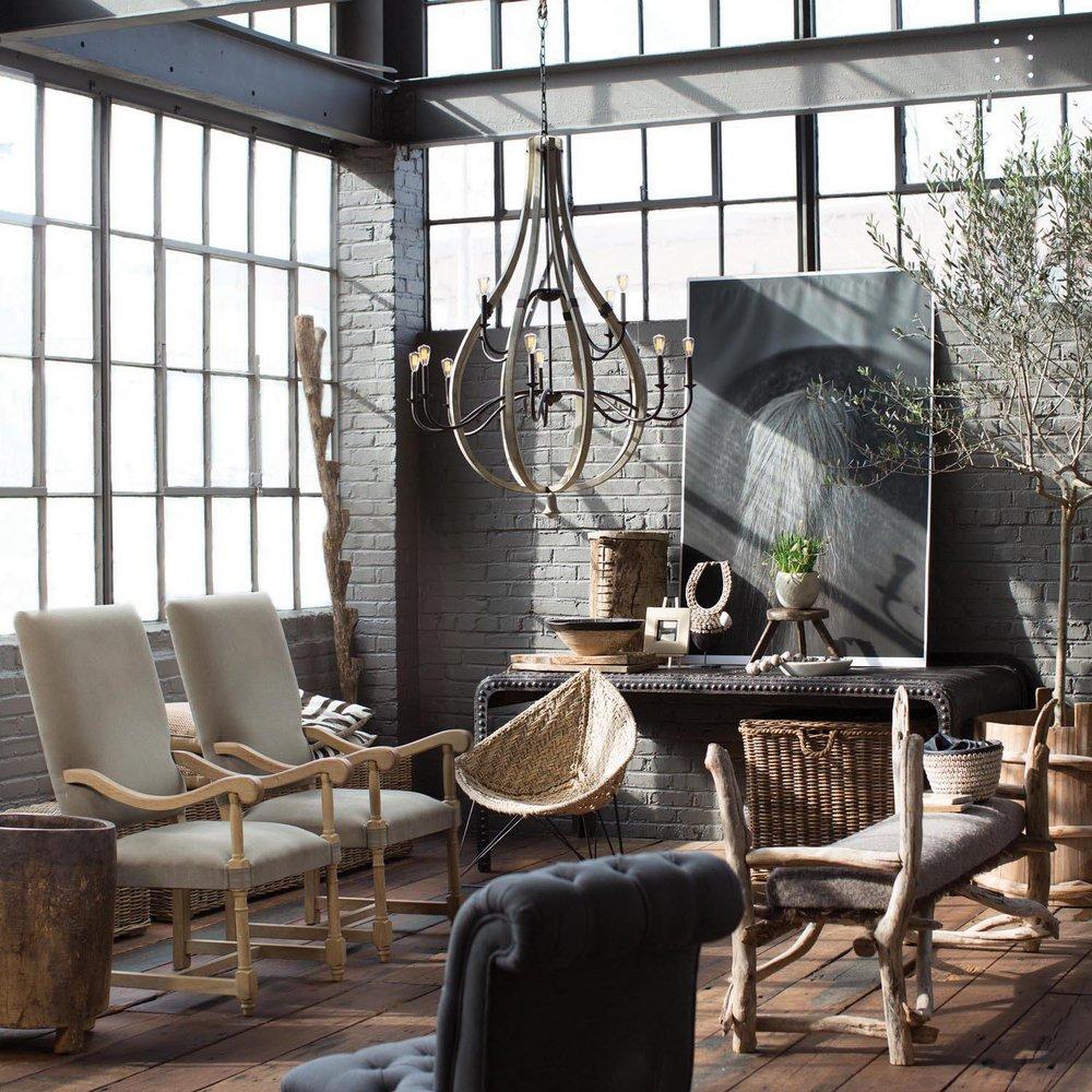 Fredrick Ramond Iron Rust 60W 12-Light Candelabra E-12 Base Chandelier 