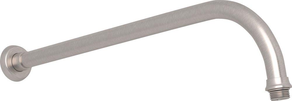 Perrin & Rowe&reg; Satin Nickel 15 in. Brass Shower Arm 
