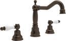 ROHL&reg; Tuscan Brass Two Handle Widespread Bathroom Sink Faucet 
