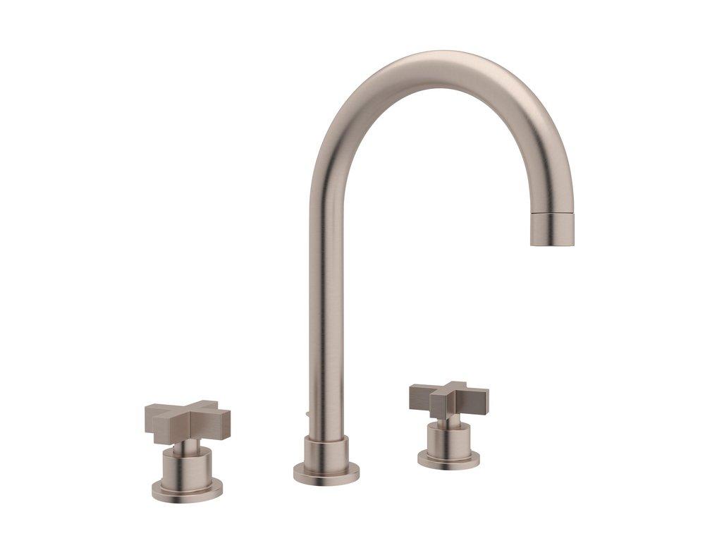 ROHL&reg; Satin Nickel Two Handle Bathroom Sink Faucet 