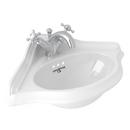 Center Basin and Lavatory Sink Faucet Kit in White