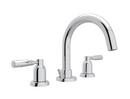 Perrin & Rowe&reg; Polished Chrome Two Handle Widespread Bathroom Sink Faucet Lever Handle 