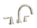 Perrin & Rowe Polished Nickel Two Handle Widespread Bathroom Sink Faucet Lever Handle 