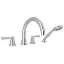 Perrin & Rowe&reg; Polished Chrome Two Handle Roman Tub Faucet 