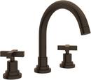 Two Handle Widespread Bathroom Sink Faucet in Tuscan Brass