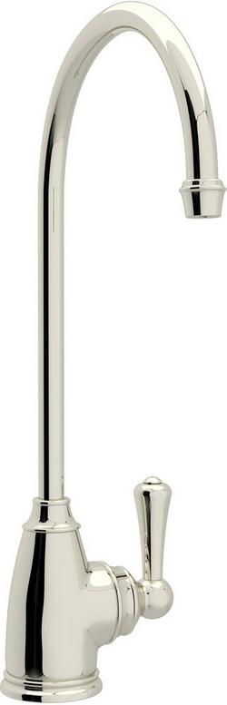 Single Handle Lever Handle Water Filter Faucet in Polished Nickel