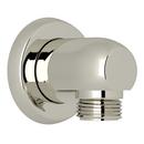 1/2 x 2-1/4 in. NPT x G Thread Brass Hand Shower Wall Outlet in Polished Nickel