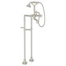 10 gpm Tub Filler with Double Cross Handle in Polished Nickel