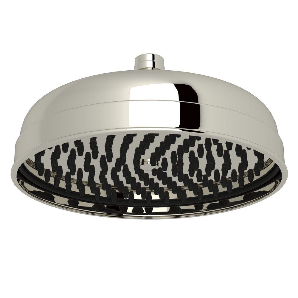 Perrin & Rowe&reg; Polished Nickel Single Rain Showerhead 