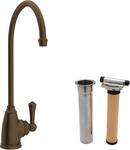 Perrin & Rowe&reg; English Bronze Single Handle Lever Water Filter Faucet 