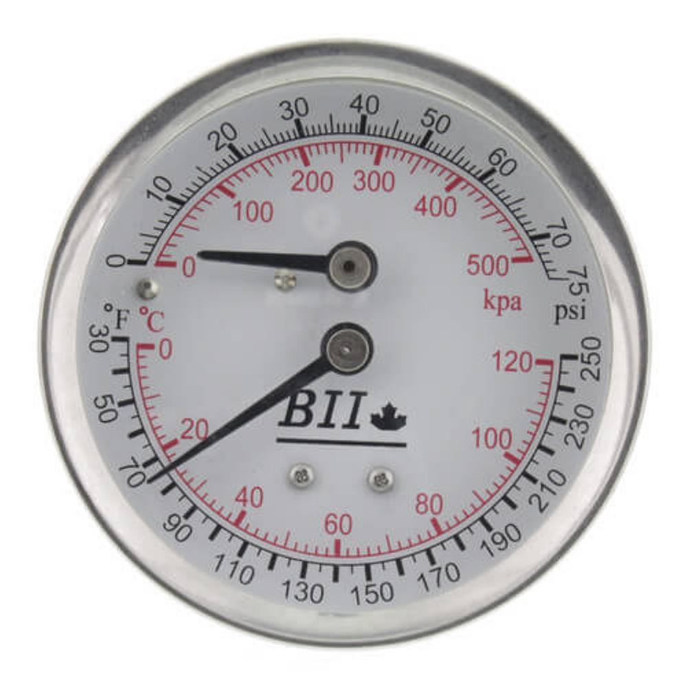 Boshart Industries 2-1/2 in. Liquid Filled Pressure Gauge 