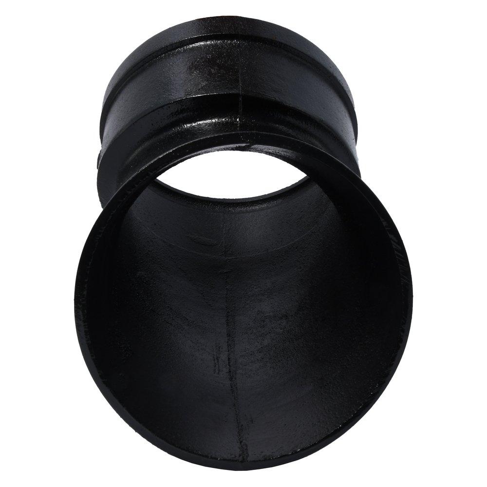 Black Hub x Spigot Service Cast Iron 1/8 Bend 